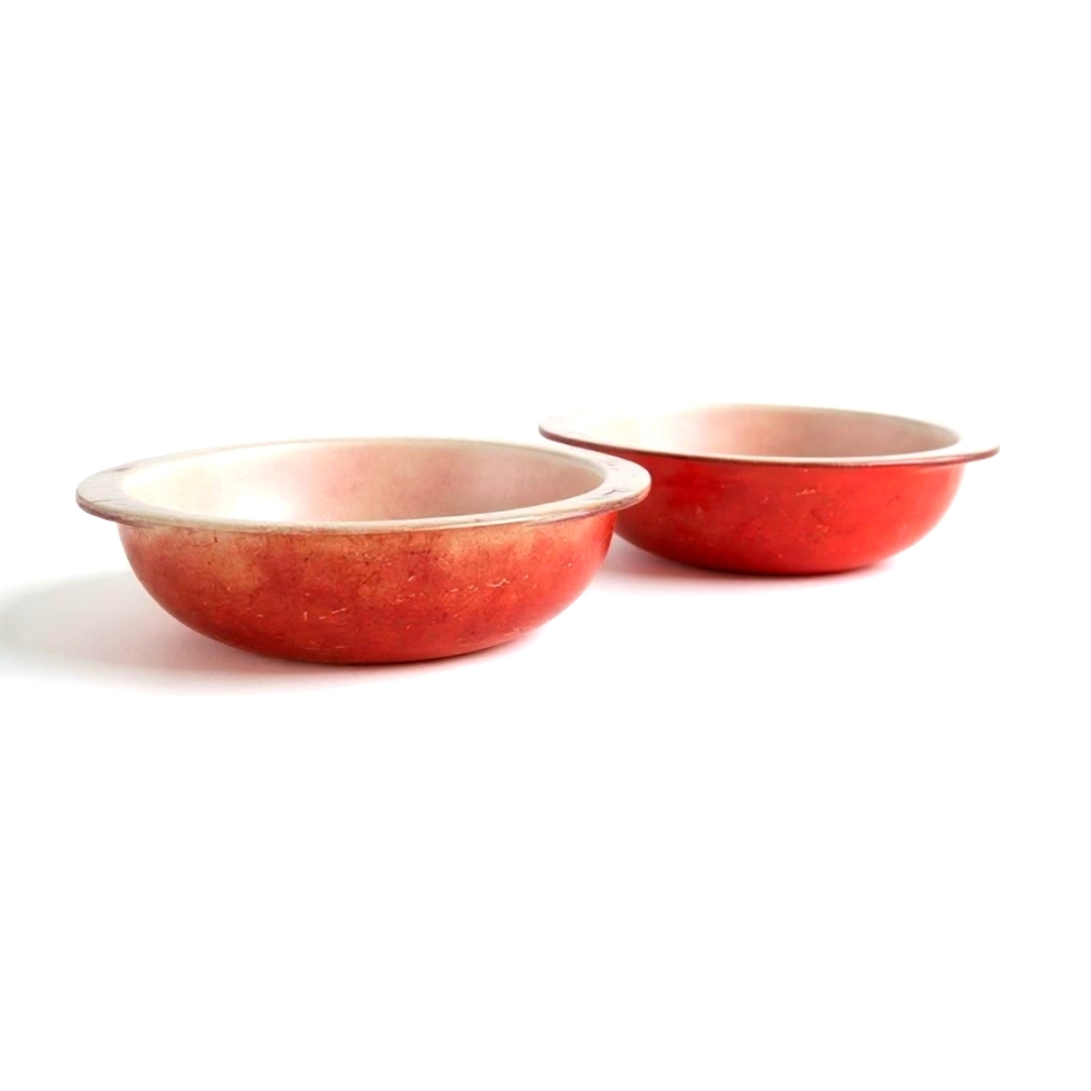 VINTAGE Flamingo Pink PYREX bowls